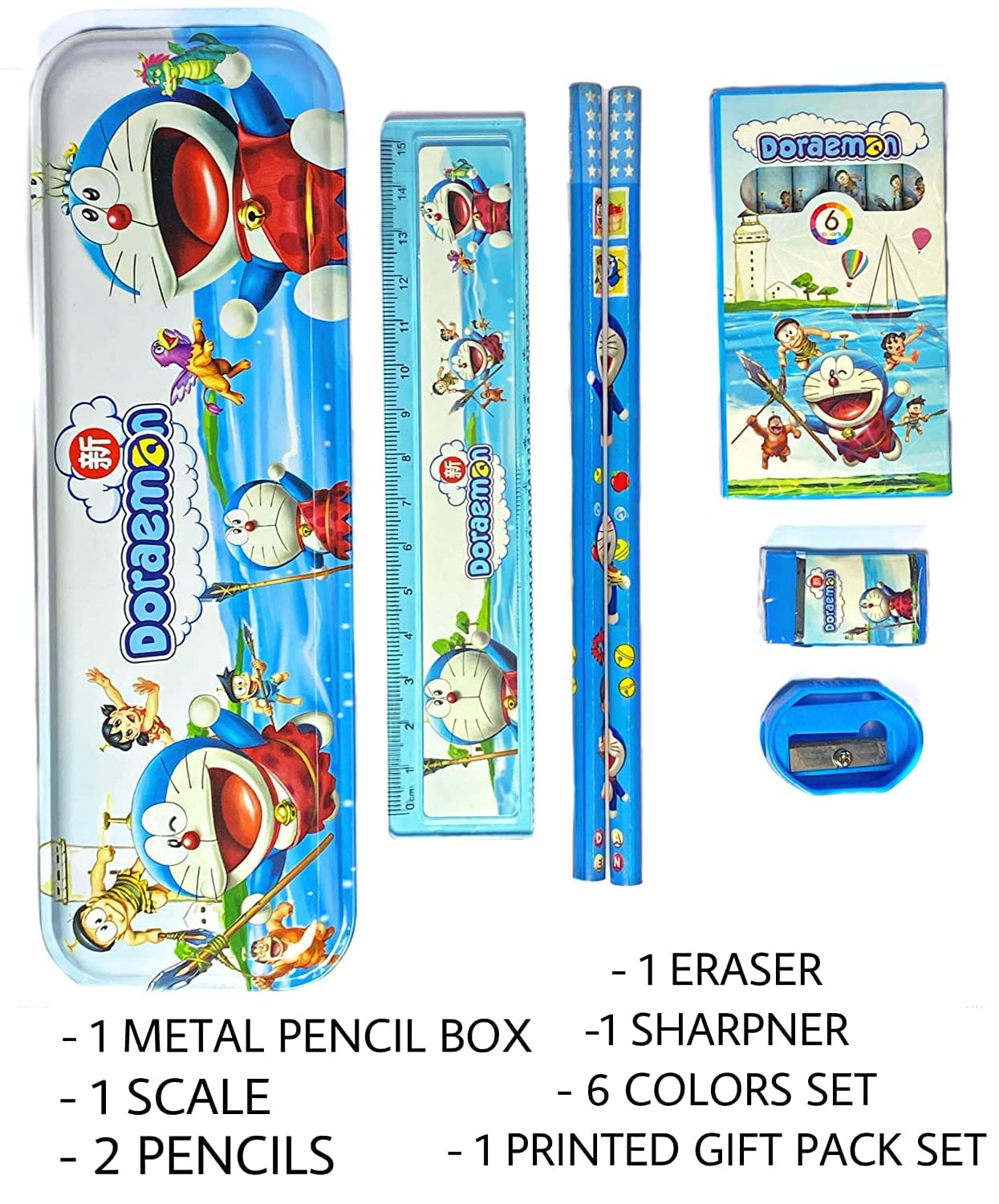 DORAEMON RETURN GIFTS FOR KIDS/STATIONERY GIFTS FOR BIRTHDAY (PACK OF 10/PACK OF 15)