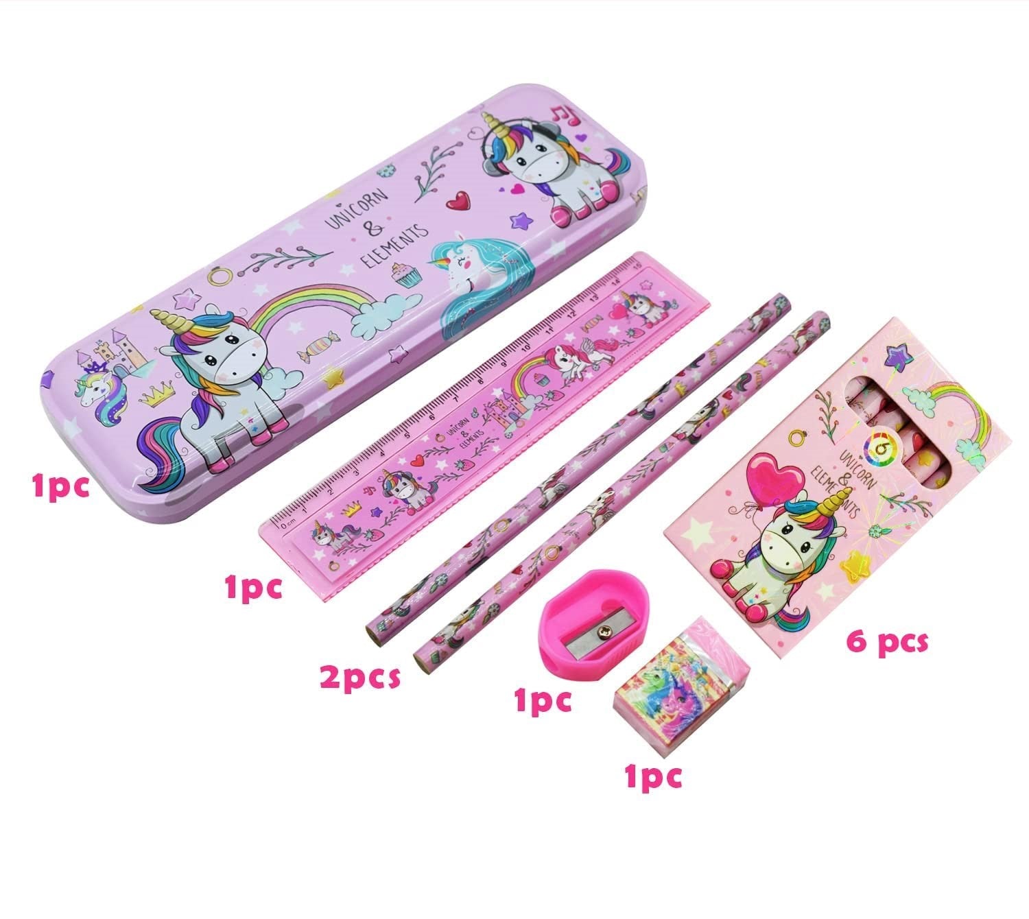 Unicorn Stationery Gift Set for Girls Unicorn Pencil Box \return gifts  purpose