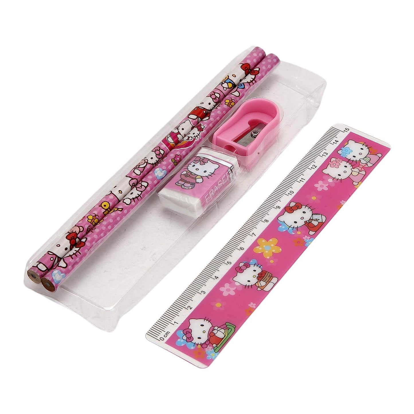 A PACK OF 10 CUTE MINI STATIONERY RETURN GIFTS FOR KIDS BIRTHDAYS (HELLO KITTY)