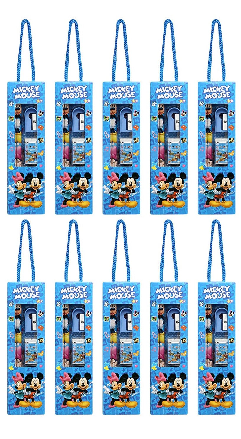 A PACK OF 10 CUTE MINI STATIONERY RETURN GIFTS FOR KIDS BIRTHDAYS (MICKEY)