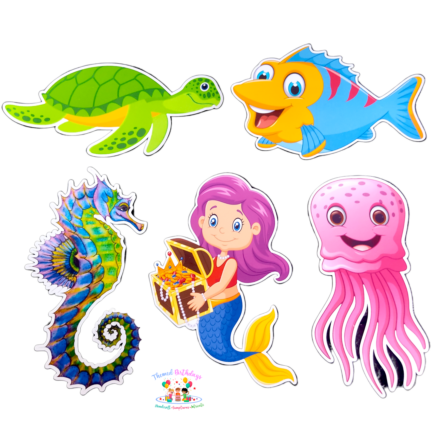 THEMED GLOSSY PAPER CUTOUTS 180GSM (5 PCS IN A PACK)