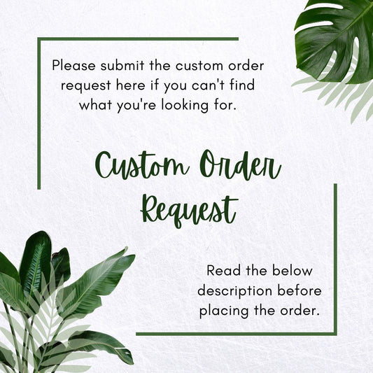 CUSTOM ORDER REQUEST (PAPER FANS)