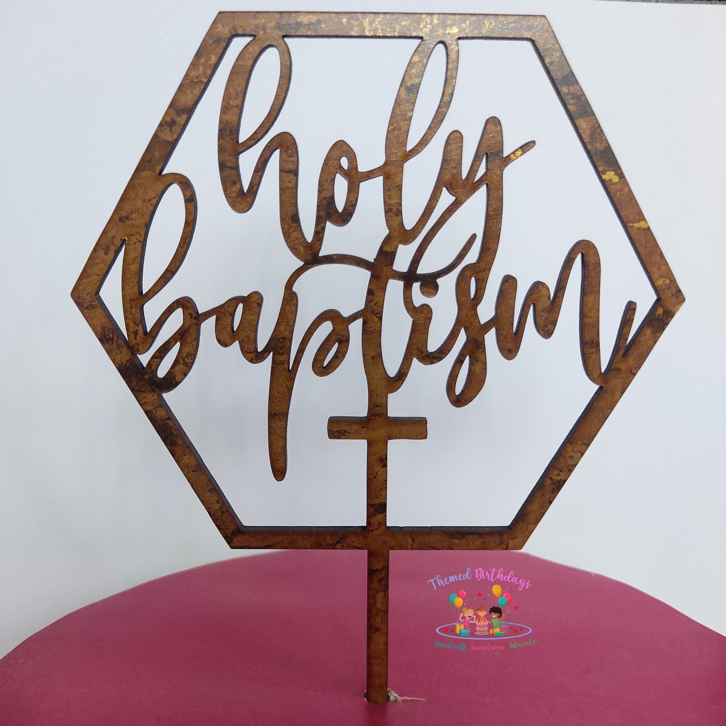 HOLY BAPTISM WOODEN TOPPER