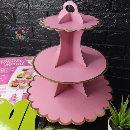 3 TIER CARDBOARD CUPCAKE STAND