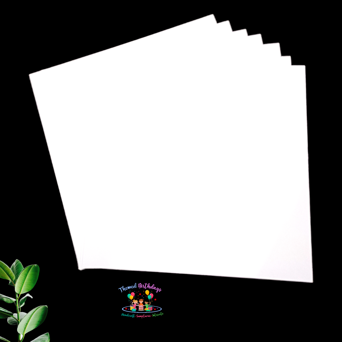 12*12 WHITE CARDSTOCK PAPER (PACK OF 12 SHEETS)