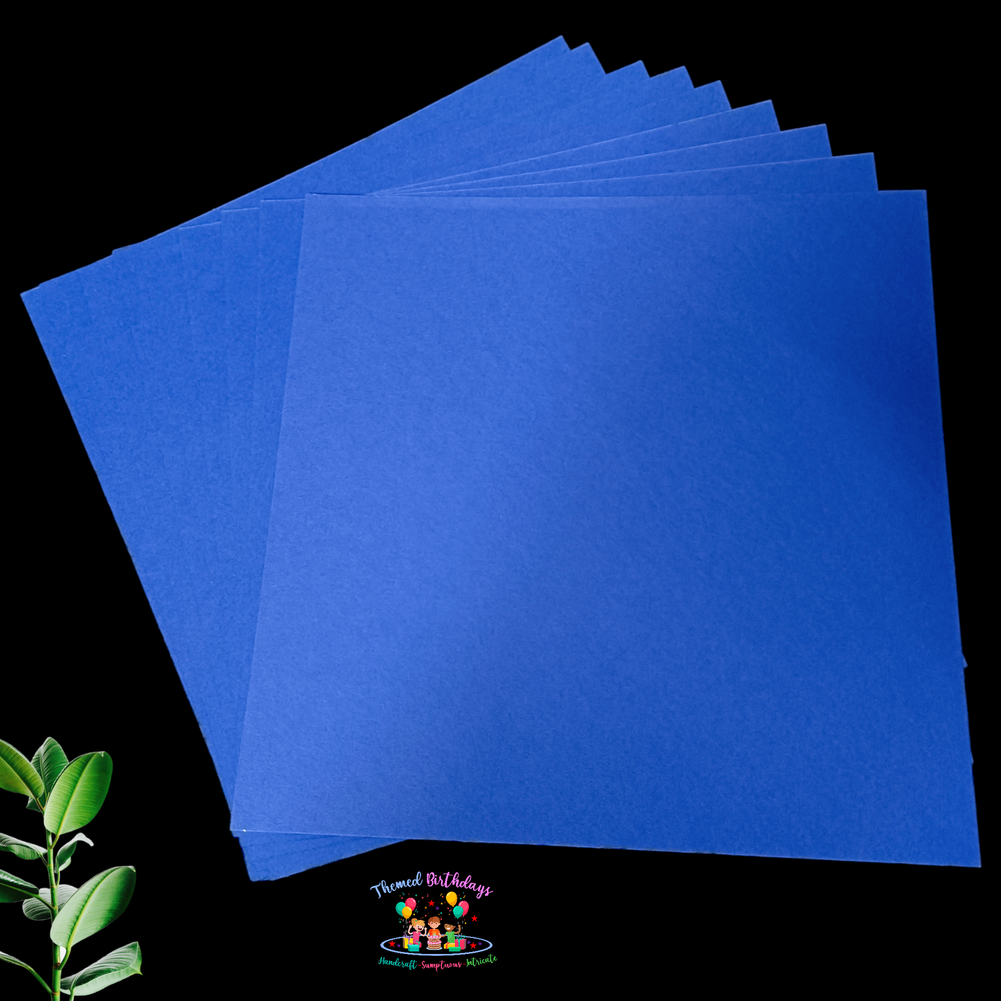 12*12 DARK BLUE CARDSTOCK PAPER (PACK OF 12 SHEETS)