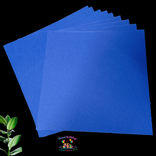 12*12 DARK BLUE CARDSTOCK PAPER (PACK OF 12 SHEETS)