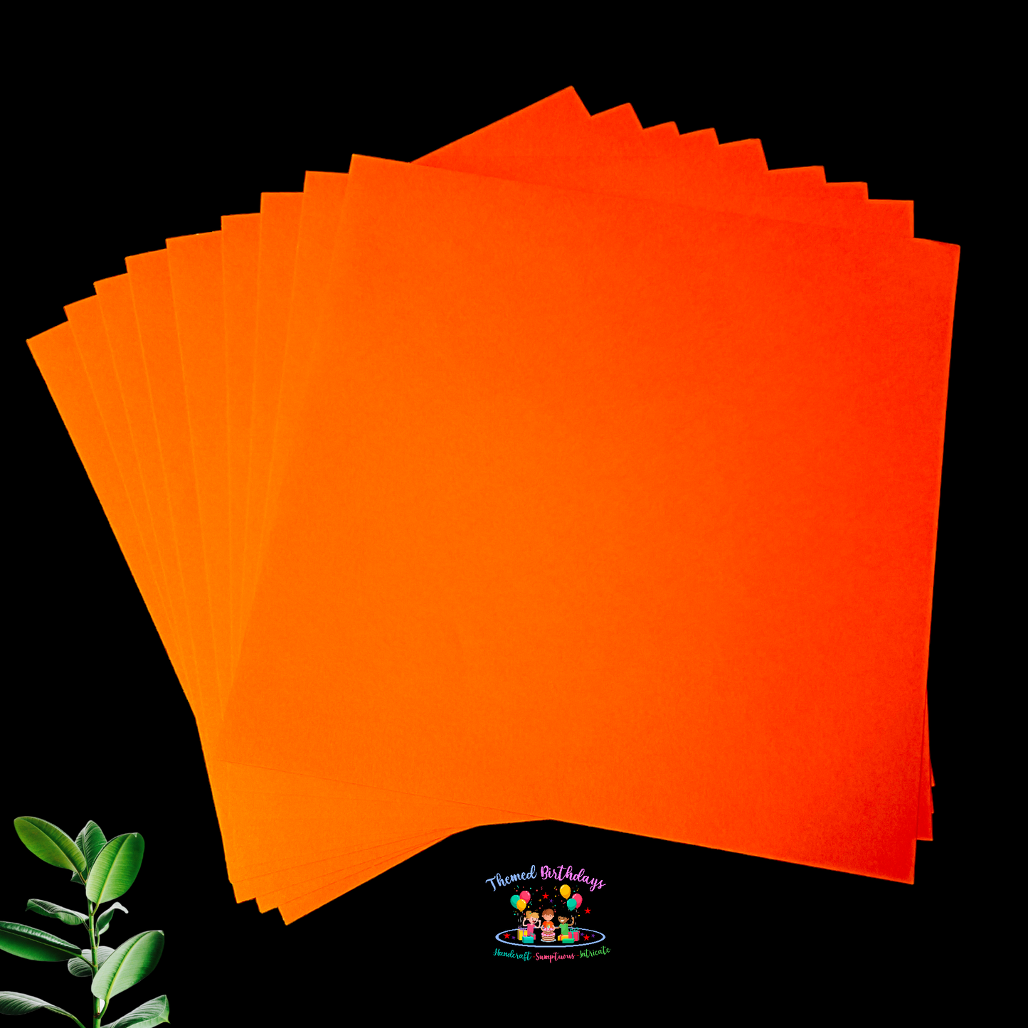 12*12 ORANGE CARDSTOCK PAPER (PACK OF 12 SHEETS)