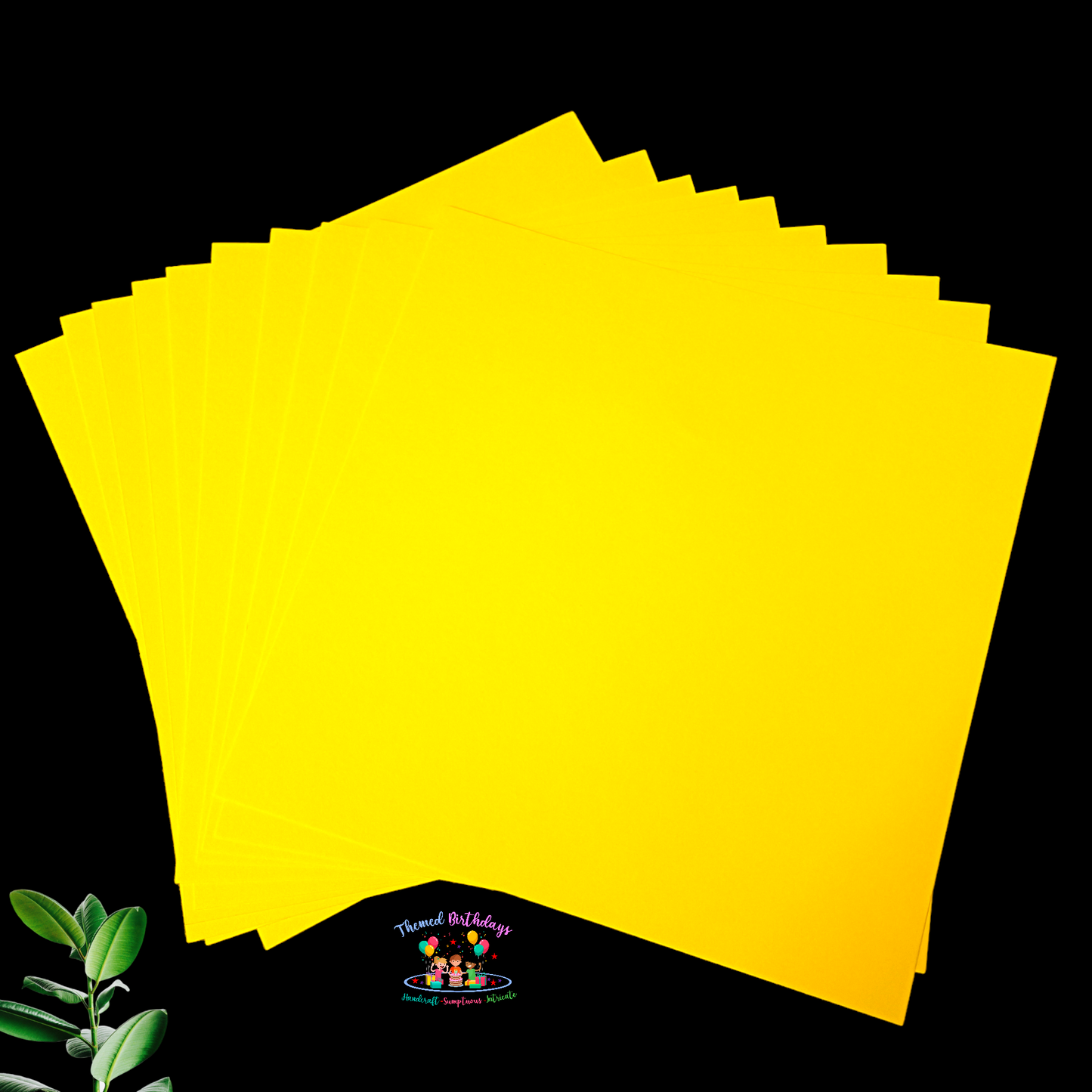 12*12 YELLOW CARDSTOCK PAPER (PACK OF 12 SHEETS)