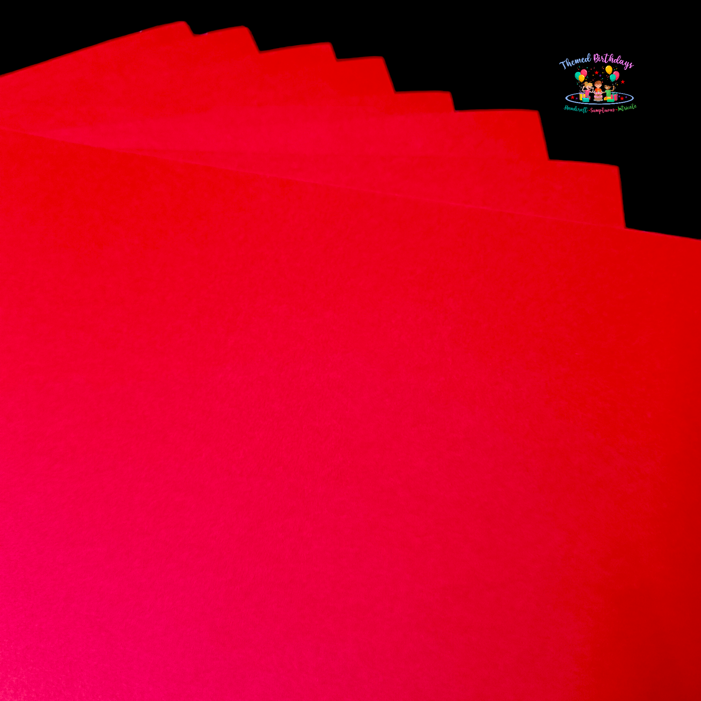 12*12 RED CARDSTOCK PAPER (PACK OF 12 SHEETS)