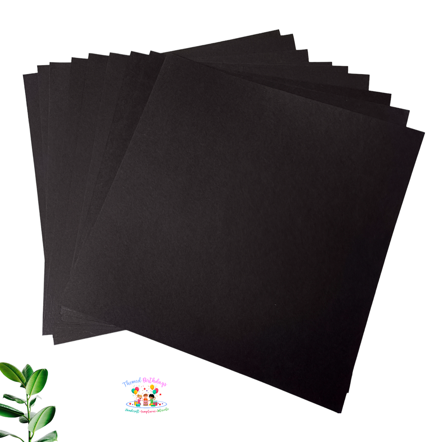 12*12 BLACK CARDSTOCK PAPER (PACK OF 12 SHEETS)