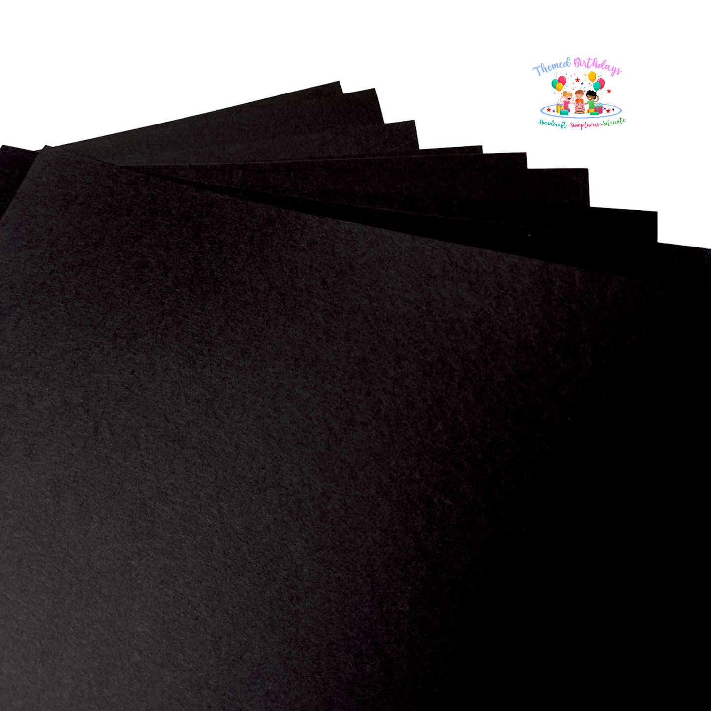 12*12 BLACK CARDSTOCK PAPER (PACK OF 12 SHEETS)