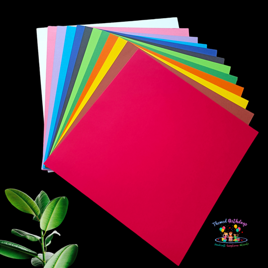 12*12 MULTICOLORED CARDSTOCK PAPER (PACK OF 12 SHEETS)