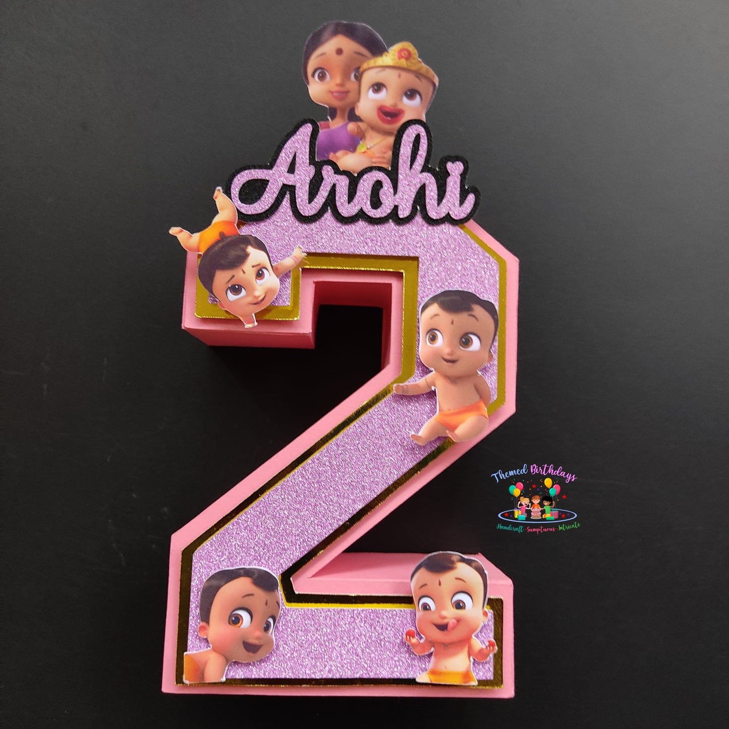 3D NUMBER WITH NAME AND THEME