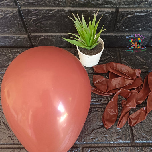 HIGH QUALITY RETRO BROWN BALLOONS - 25 PCS IN A PACK