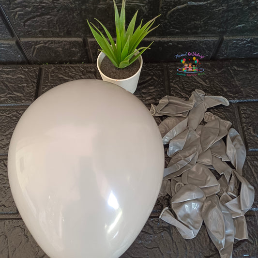 HIGH QUALITY WARM GRAY LATEX BALLOONS - 25 PCS IN A PACK