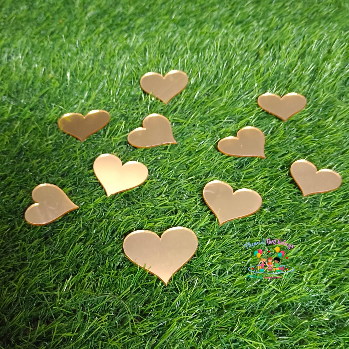 HEART SHAPED ACRYLIC CUTTINGS (10 PCS IN A PACK)