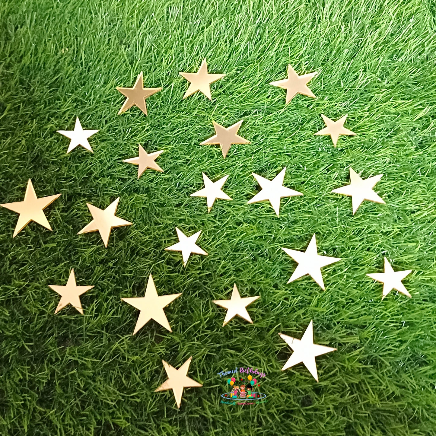 STAR SHAPED ACRYLIC CUTTINGS (20 PCS IN A PACK)