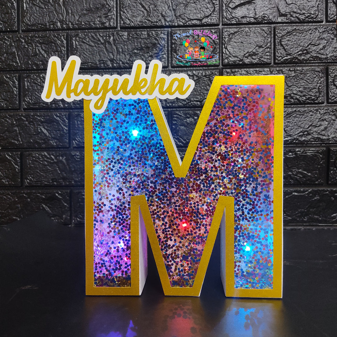 3D LED LETTER WITH NAME ONLY(9 inches)