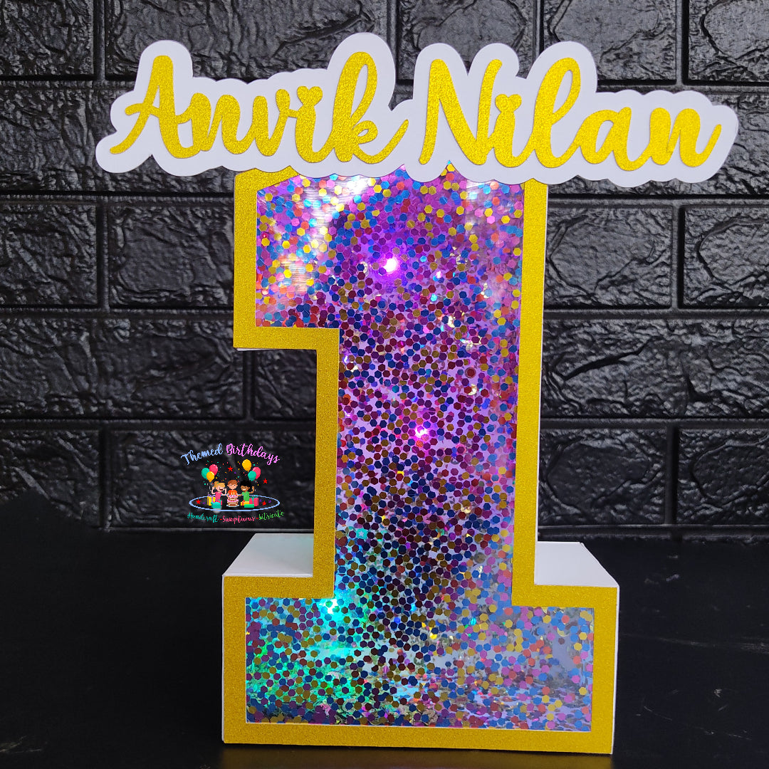 3D LED NUMBER WITH NAME ONLY(9 inches)