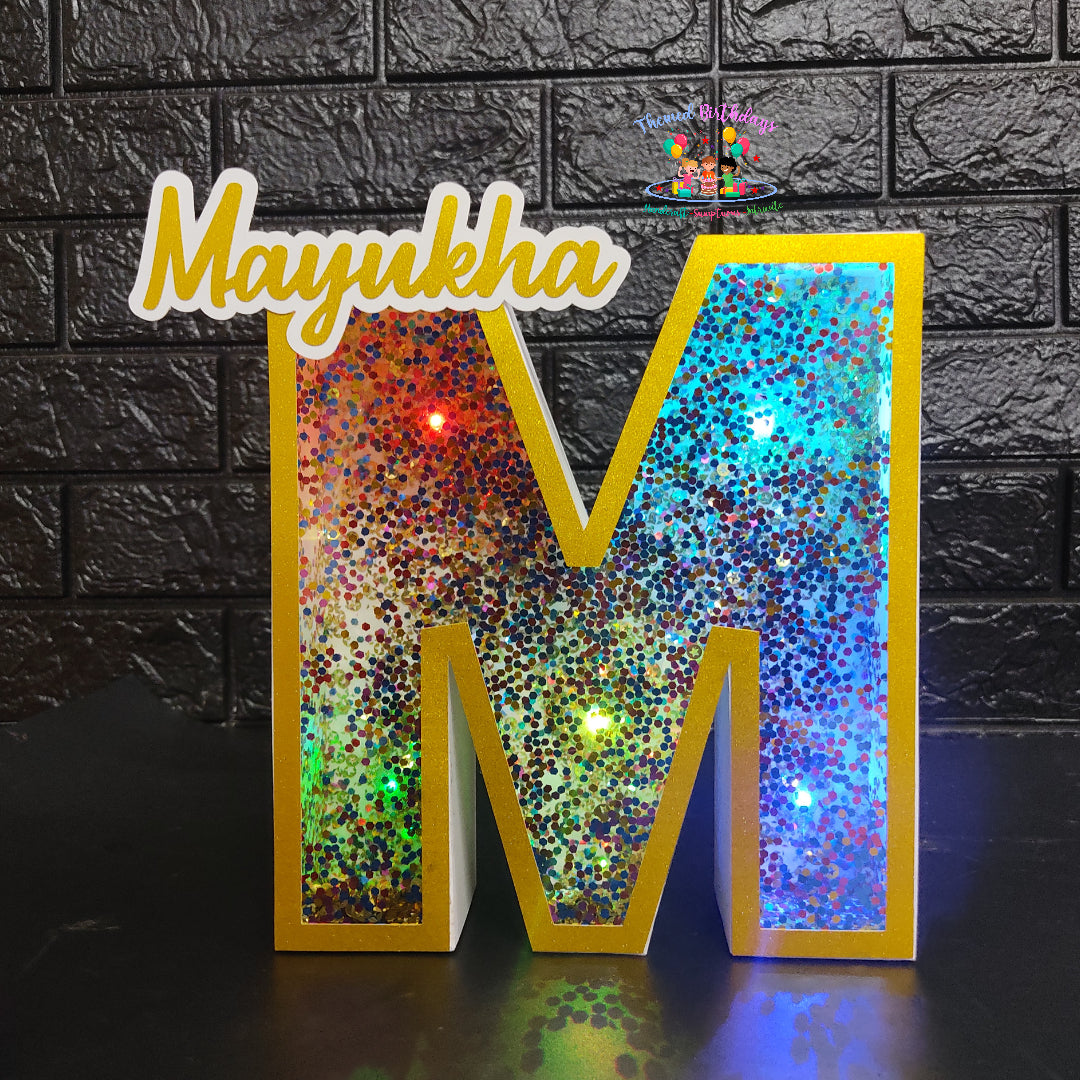 3D LED LETTER WITH NAME ONLY(9 inches)