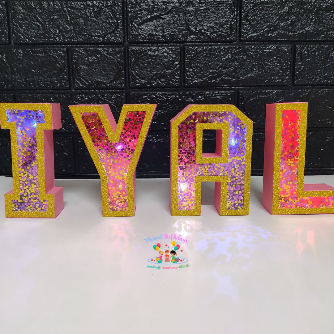 3D LED NAME (MOQ: 3 Letters)