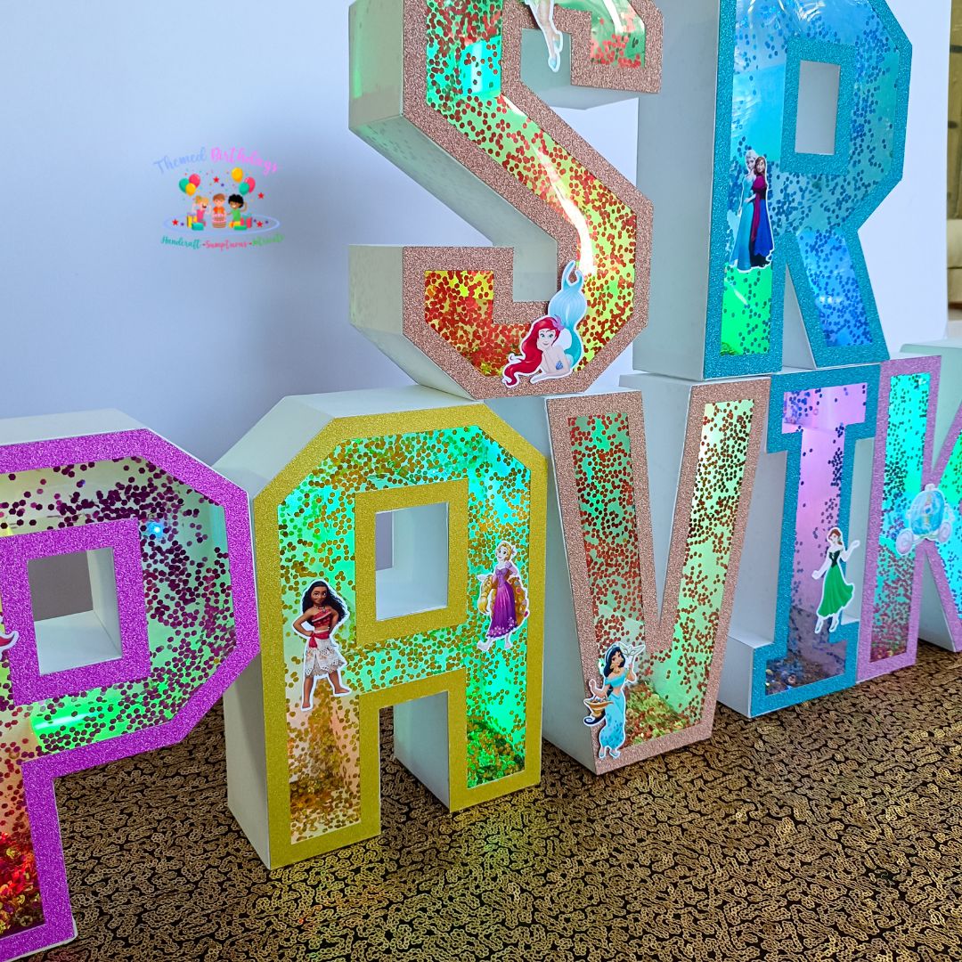 3D LED NAME WITH THEME (MOQ: 3 Letters)