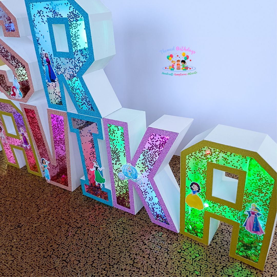 3D LED NAME WITH THEME (MOQ: 3 Letters)