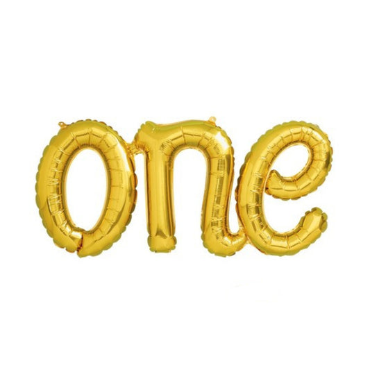 ONE FOIL BALLOON GOLD 41" (104cm*46 cm)