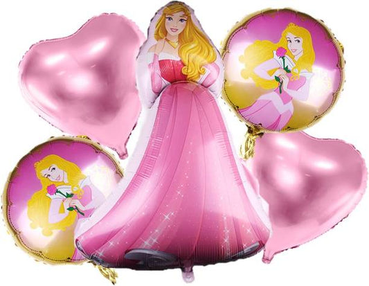 PRINCESS FOIL BALLOON SET 5PCS SET