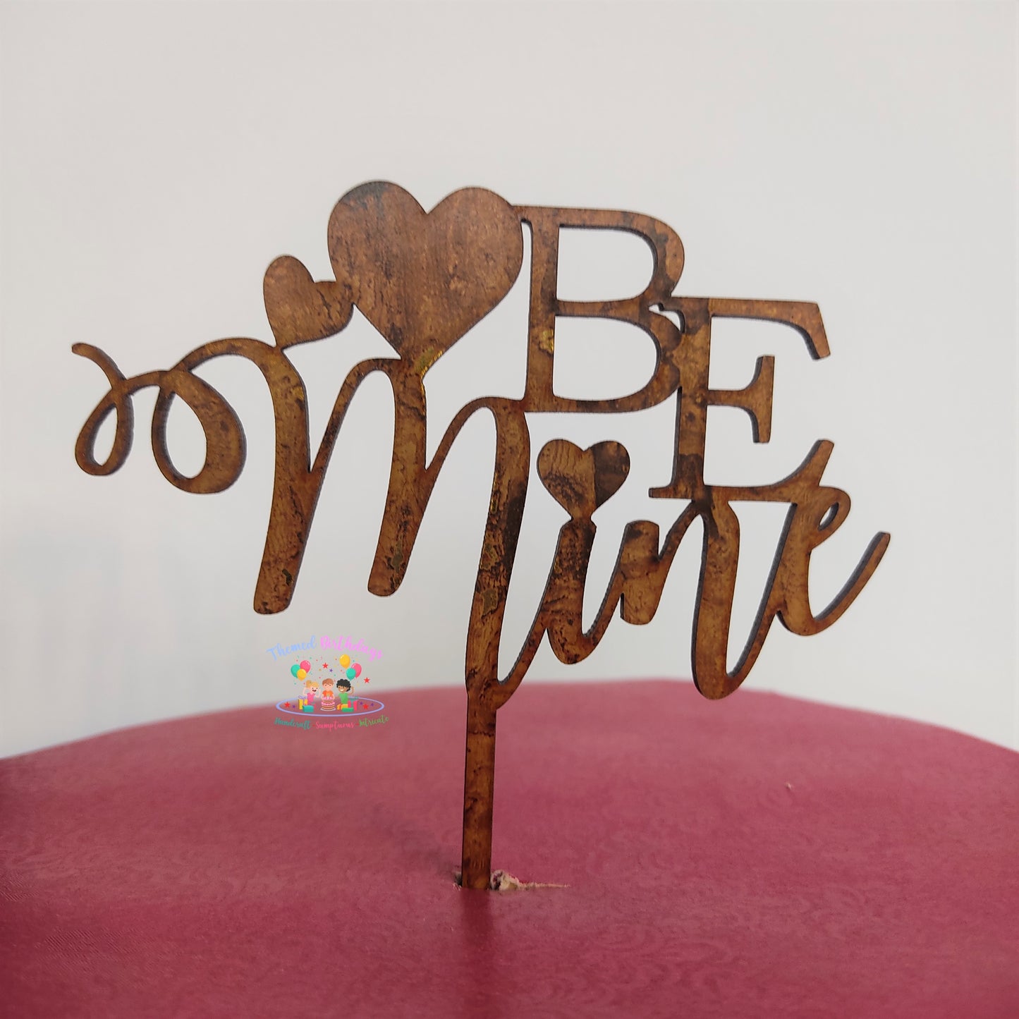 BE MINE WOODEN TOPPER