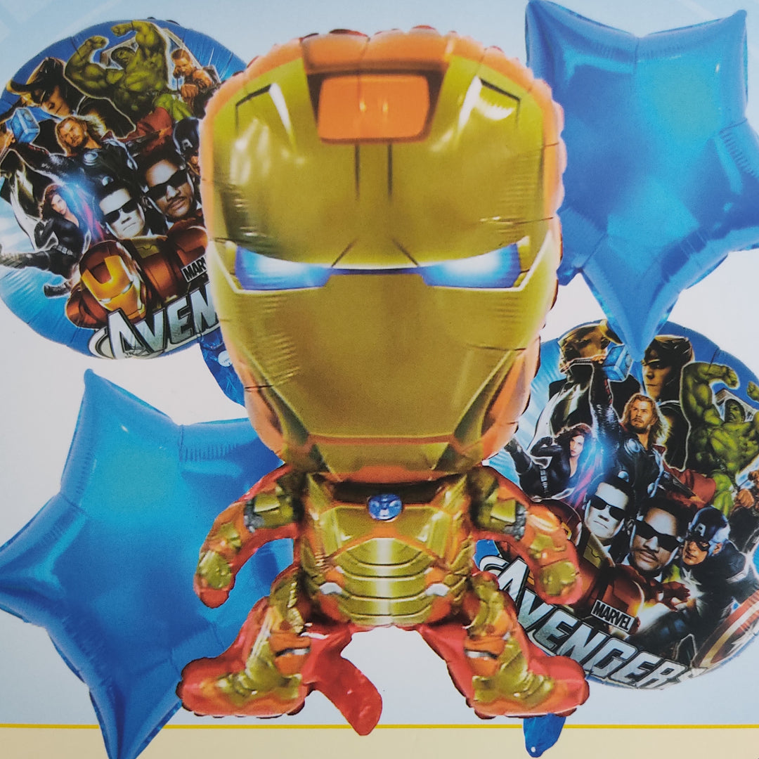 AVENGER IRONMAN FOIL BALLOON 5 PCS SET