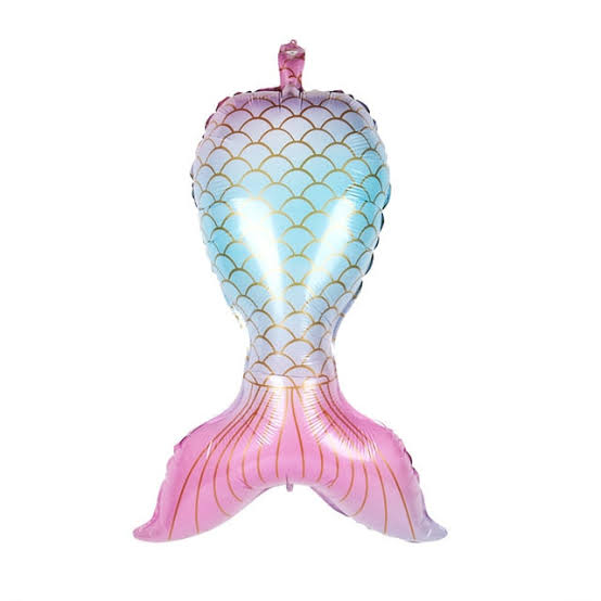 MERMAID TAIL FOIL BALLOON 52.5*88cm - 1PC