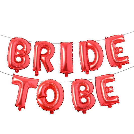 BRIDE TO BE RED FOIL BALLOON