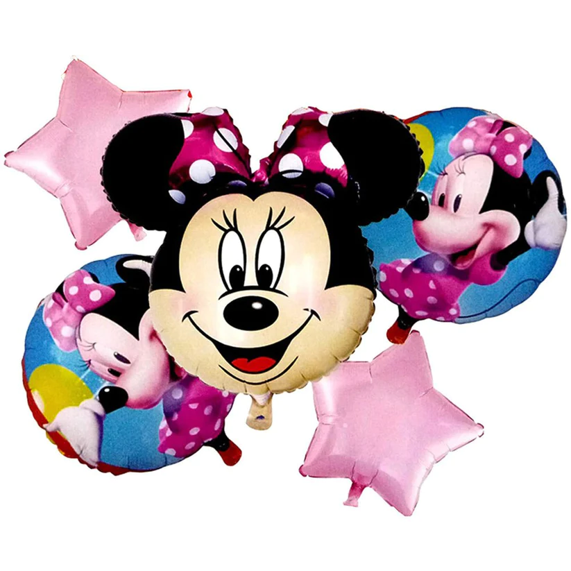 MINNIE MOUSE FOIL BALLOON 5 PCS SET