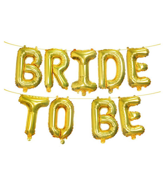 BRIDE TO BE GOLD FOIL BALLOON